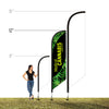 12' FEATHERED FLAG KIT