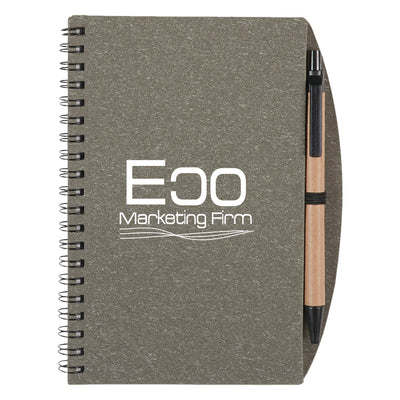 ECO-INSPIRED SPIRAL NOTEBOOK & PEN