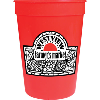 Solid 12 oz Stadium Cup